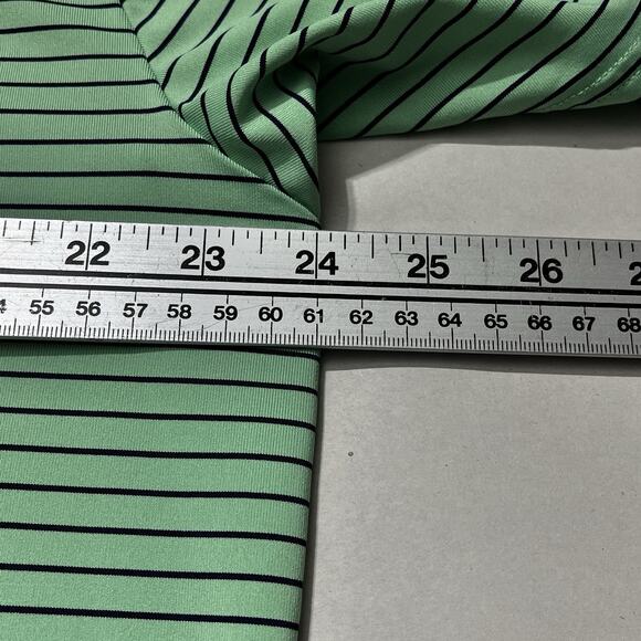 Golf Shirts Lot of 3 Extra Large Heat Gear Green Blue Stripe 2 Greg Norman - Picture 4 of 16